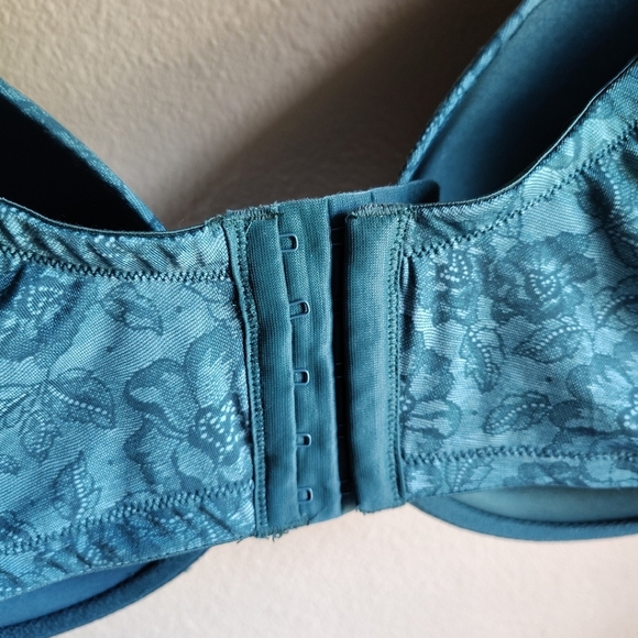 Cacique Women's NWT Green Lace Print Lightly Lined T-shirt Bra Sz 44G Smoothing - Picture 5 of 8